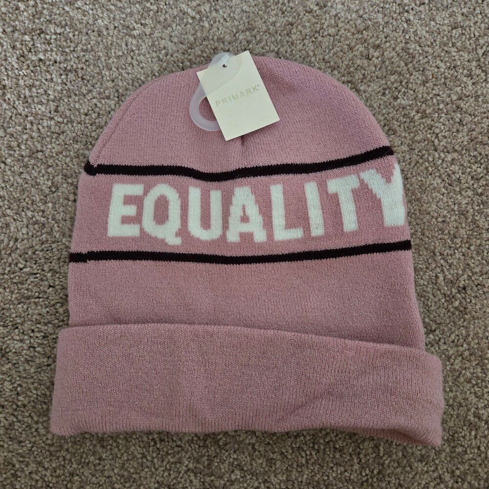 Equality Pink Beanie Primark NWT
